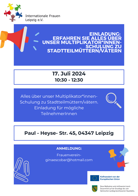 Einladung: Erfahren Sie alles über unser Multiplikator*innen-Schulung zu Stadtteilmüttern/vätern