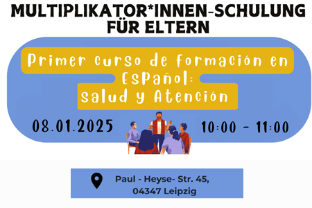 Multiplikator*innen-Schulung für Eltern : Erster Schulungskurs auf Spanisch