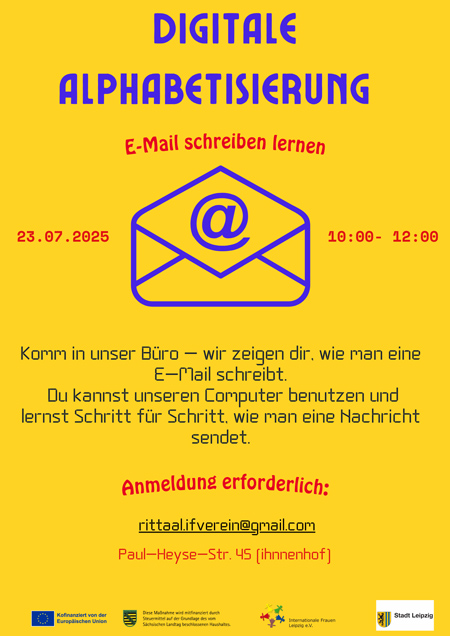 Digitale Alphabetisierung: E-Mail schreiben lernen