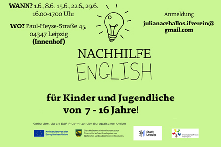 Englisch Nachhilfe für Kinder von 7 - 16 Jahren