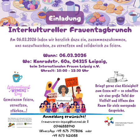 Internationale Frauentag - Einladung zur Interkulturellen Frauen*tag - Brunch