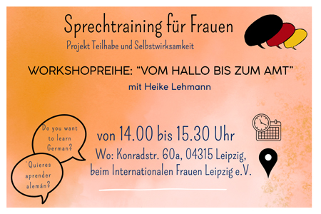 Deutsch Sprachtraining für Frauen - Teil 2 “ Vom Hallo bis zum Amt”