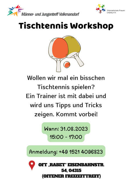 Tischtennis Workshop 