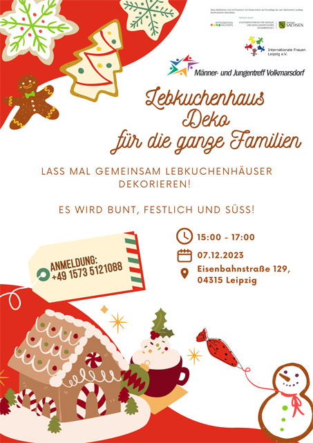 Lebkuchenhaus Deko für die ganze Familie