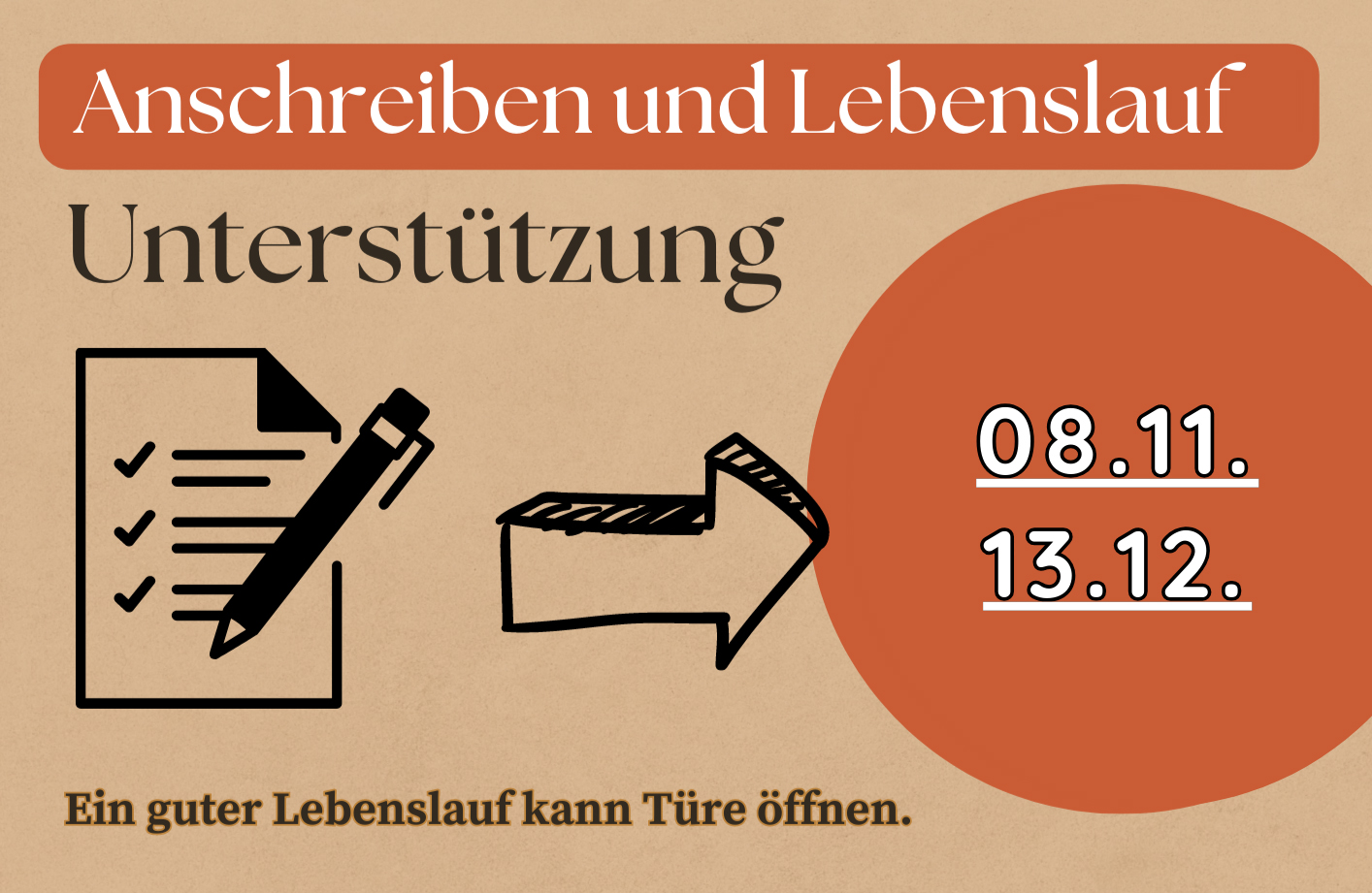 Anschreiben und Lebenslauf
