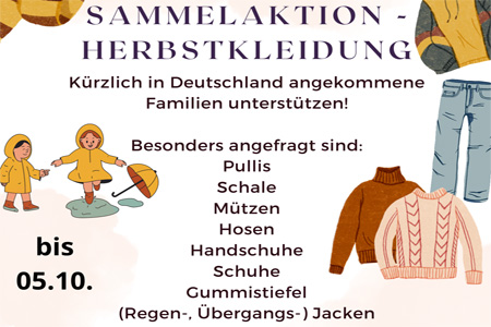 Sammelaktion - Herbstkleidung