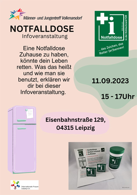 Notfalldose - Infoveranstaltung