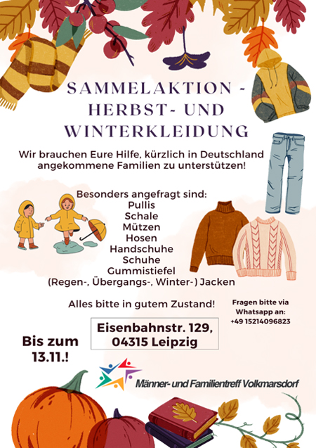 Sammelaktion - Herbst- und Winterkleidung