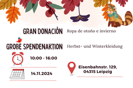 Große Herbst/Winter-Spendenaktion