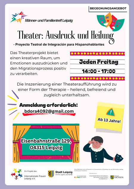 Theater: Ausdruck und Heilung (Proyecto Teatral de Integración para Hispanohablantes)