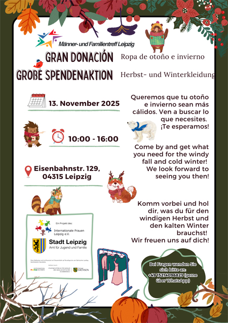 Spendenaktion – Donación: Herbst &amp; Winter