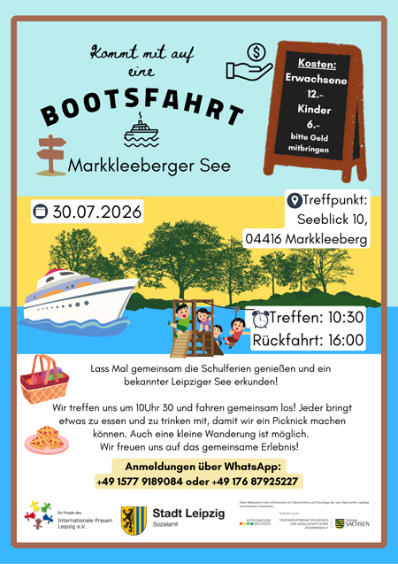 Bootsfahrt – Markleeberger See